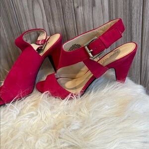 Nine West Women's Fuchsia Heeled Sandals